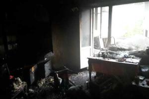 В Тернополе горела квартира на пятом этаже 9-этажного жилого дома