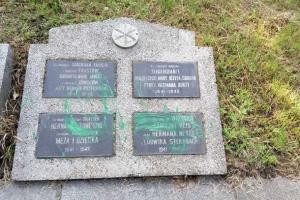 Во Львове вандалы осквернили памятник жертвам Холокоста