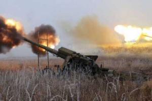 В районе Песков боевики обстреляли украинские позиции из артиллерии