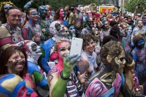 В Нью-Йорке состоялся фестиваль боди-арта