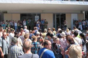 В сети появилось видео с акции протеста предпринимателей в Горловке: Хотим, как в Украине!