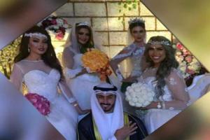 Житель Кувейта устроил грандиозную свадьбу, взяв в жены сразу четырех красавиц