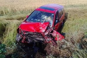 На Херсонщине автомобиль"Honda Stream" протаранил легковушку, убив женщину и ребенка