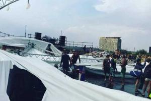 Фатально закончился фестиваль "Z-games" в Затоке: ветер снес сцену, есть пострадавшие