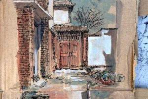 Китайская художница создает свои картины на бумаге, которую находит в кучах городского мусора