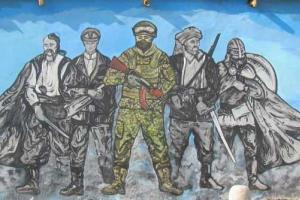 В Мариуполе вандалы испортили мурал, подаренный городу "Азовом"