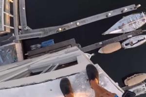 Экстремал из Калифорнии шокировал сеть своим новым рискованным прыжком с высоты