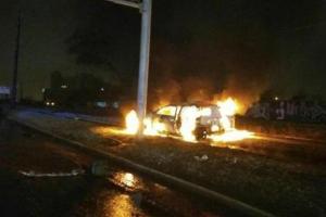 В Харькове автомобиль "Toyota" влетел в электроопору: погиб спецназовец