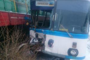 На Донетчине пассажирский автобус столкнулся с поездом: пострадало 4 человека