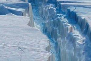 В сети появилось видео огромной трещины на леднике Антарктиды