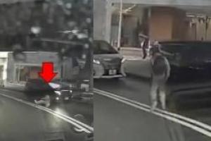 В сети бурно обсуждают случай телепортации, снятый видеорегистратором в Японии