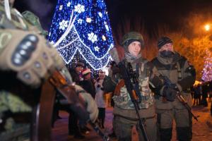 В "ДНР" слушали выступление Порошенко и встречали Новый год "по-украински"