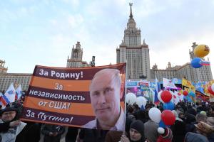 В фестивале к годовщине присоединения Крыма в Москве принимала участие платная массовка