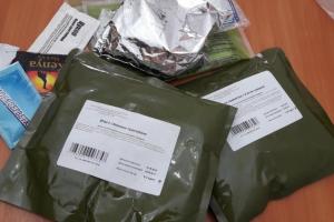 Бойцы ВСУ в зоне проведения АТО получили первые наборы сухпайков нового образца