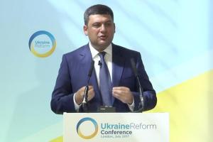 Гройсман в Лондоне выступил на Конференции по вопросам реформ в Украине