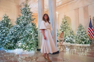 Первая леди США Мелания Трамп украсила Белый дом к Рождеству