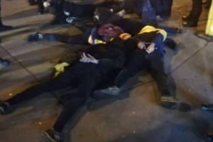 Ночные погромы в Киеве: полиция задержала активистов Национального корпуса