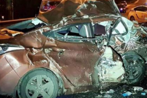 В Киеве в лобовом ДТП погиб водитель автомобиля Hyundai Elantra
