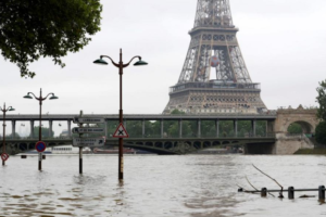 Улицы и парки Парижа утонули в воде: река Сена вышла из берегов