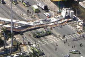 В Майами под руинами 950-тонного моста остаются люди: спасательная операция продолжается 