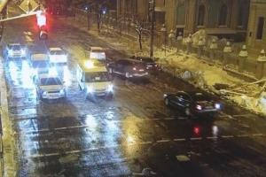 В Киеве полностью восстановлено автомобильное движение по улице Грушевского