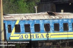"Получите "русский мир!": В сети показали, во что превратилось ж/д депо в оккупированном Донецке