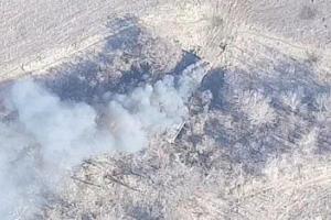 На Донбассе бойцы ВСУ огневым ударом уничтожили вражеский УРАЛ с боеприпасами​​​​​​​