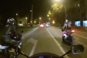 В Лисичанске патрульные поймали ночного мотоциклиста "под мухой": "порешать" гонщику не удалось