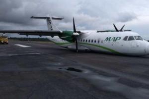 В Бразилии самолет не смог выпустить шасси и совершил аварийную посадку на "брюхо"