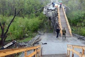 В Станице Луганской возведут временный обходной мост