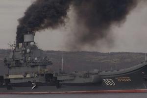 В России горит авианосец "Адмирал Кузнецов": есть пострадавшие