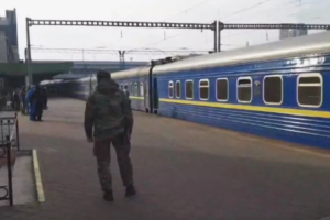 В Киев из Москвы прибыл поезд с украинскими гражданами