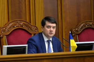 Разумков посетит с рабочей поездкой Донбасс и Харьковщину