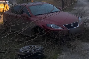 У Сєвєродонецьку Lexus вилетів з дороги та зніс дерево
