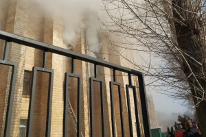 У Харкові спалахнула пожежа в університеті імені Каразіна