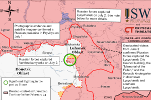 Украинские войска, вероятно, осуществили преднамеренный отход из Лисичанска, чтобы избежать окружения - ISW