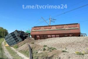 Окупанти повідомляють про диверсію в Криму: через підрив з рейок зійшов поїзд із зерном