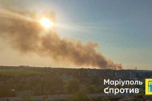 В оккупированном Мариуполе партизаны уничтожили военный склад оккупантов