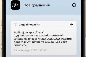 Штрафи за адміністративні порушення тепер можна сплатити у "Дії"