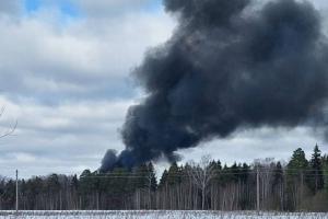 В РФ во время учебного полета разбился военный самолет Ил-76: есть погибшие