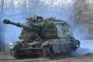 На Луганщині ЗСУ знищили ворожу самохідну гаубицю "Мста-С" - відео