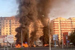 Окупанти завдали ракетного удару по Сумах: пожежа в центрі міста, є постраждалий