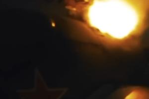 На аэродроме в Московской области сожгли штурмовой вертолет Ми-24