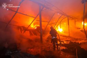 Последствия удара БПЛА по Харькову