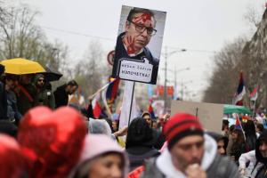 В Сербии прошли митинги против политики президента Вучича
