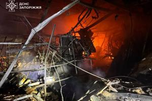 Последствия удара по Запорожской области