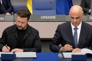 Президент Украины Владимир Зеленский и генеральный секретарь Совета Европы Ален Берсе