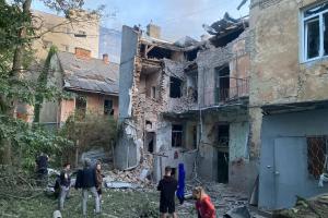 Последствия ночной атаки на Львов