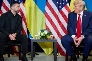 Президенты Украины и США Владимир Зеленский и Дональд Трамп