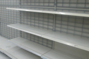 В Лисичанске начался продовольственный ажиотаж магазин